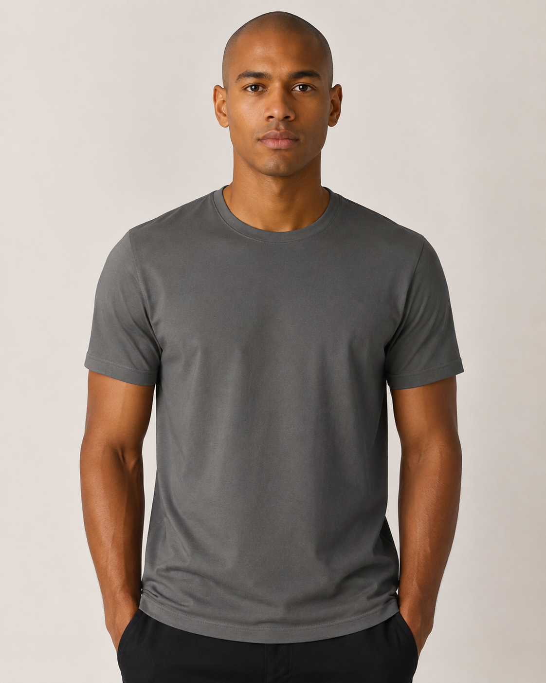 Camiseta Wortic Essencial PRO cinza masculina lisa - foto em estúdio