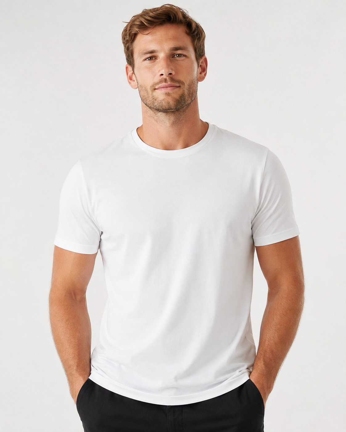Camiseta Wortic Essencial PRO branca masculina lisa - foto em estúdio